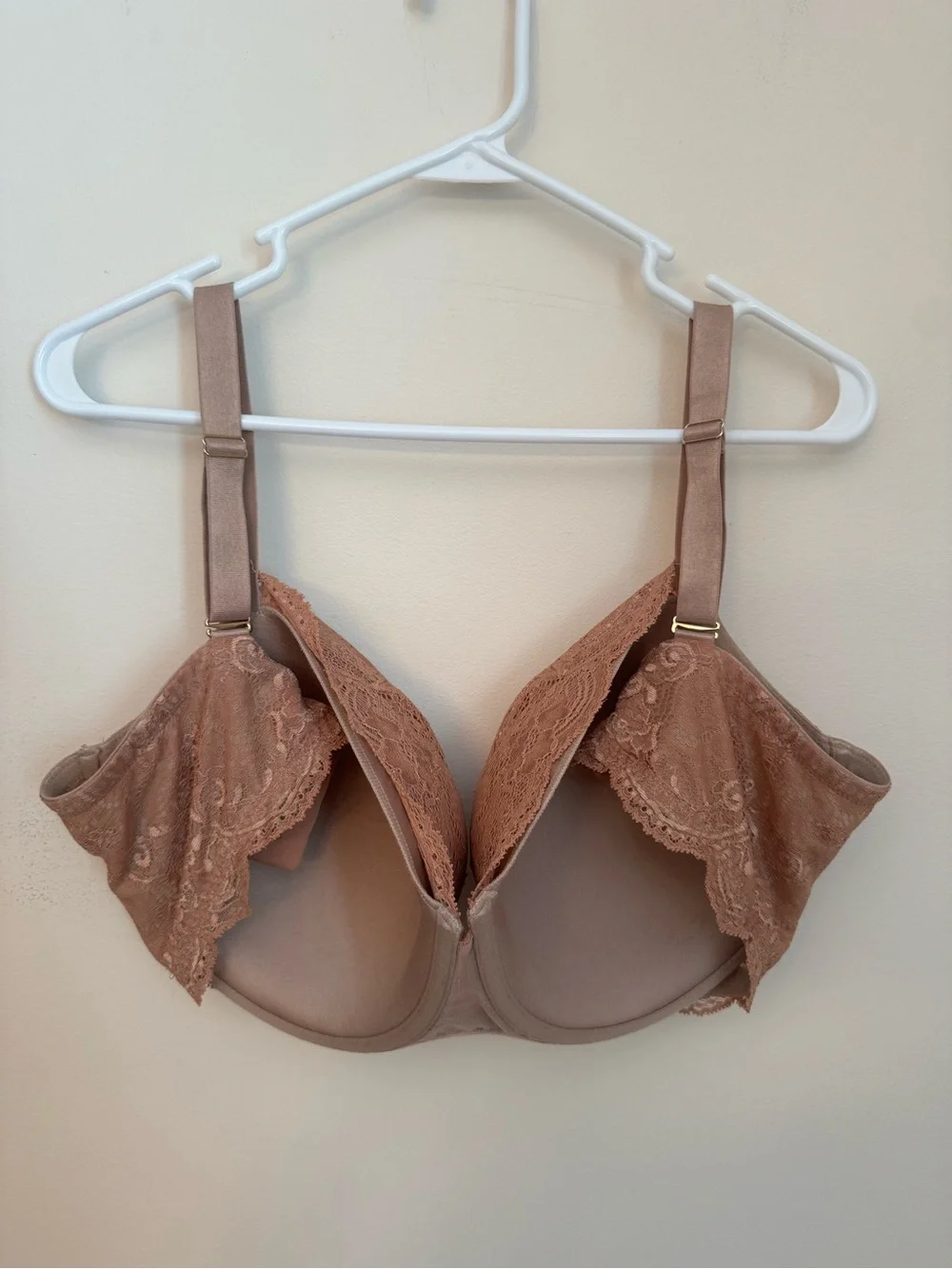 ThirdLove 24/7 Lace Balconette Bra Women’s Size 40F Underwire Bronze Brown Nude - Picture 3 of 10